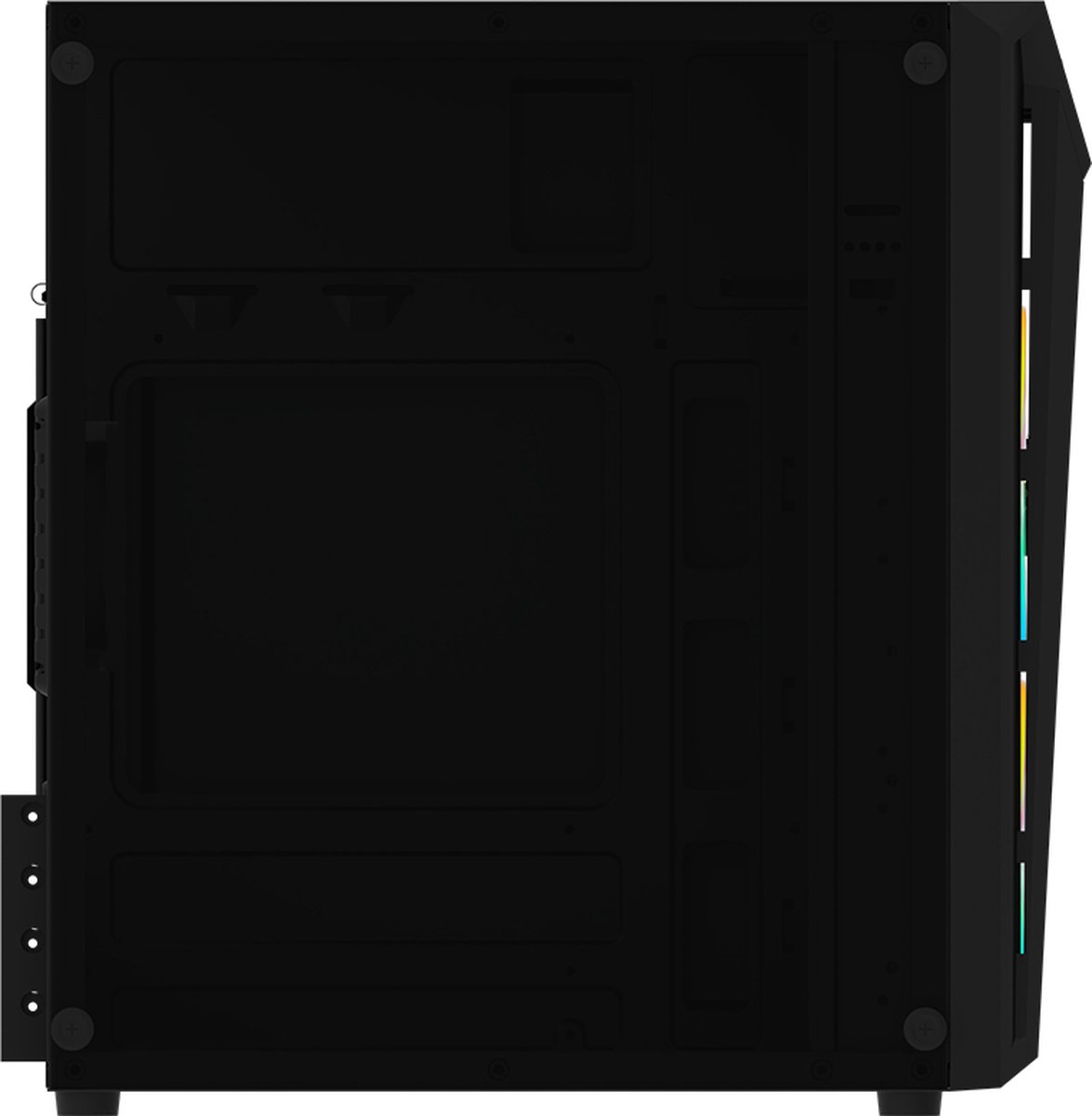 Aqirys Bellatrix Pro Mini Tower Zwart behuizing - afbeelding 3