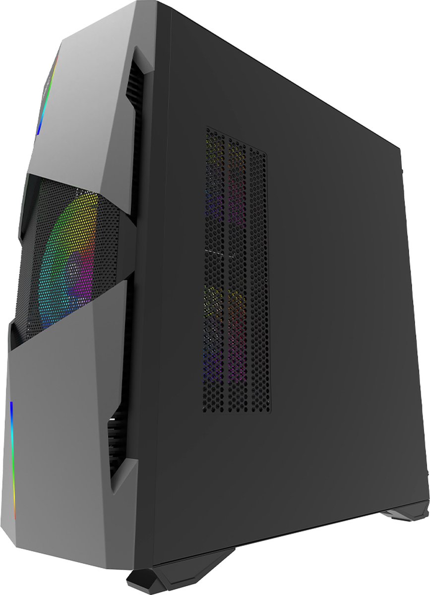 Aqirys Betelgeuse Midi Tower Zwart, Grijs behuizing - afbeelding 6