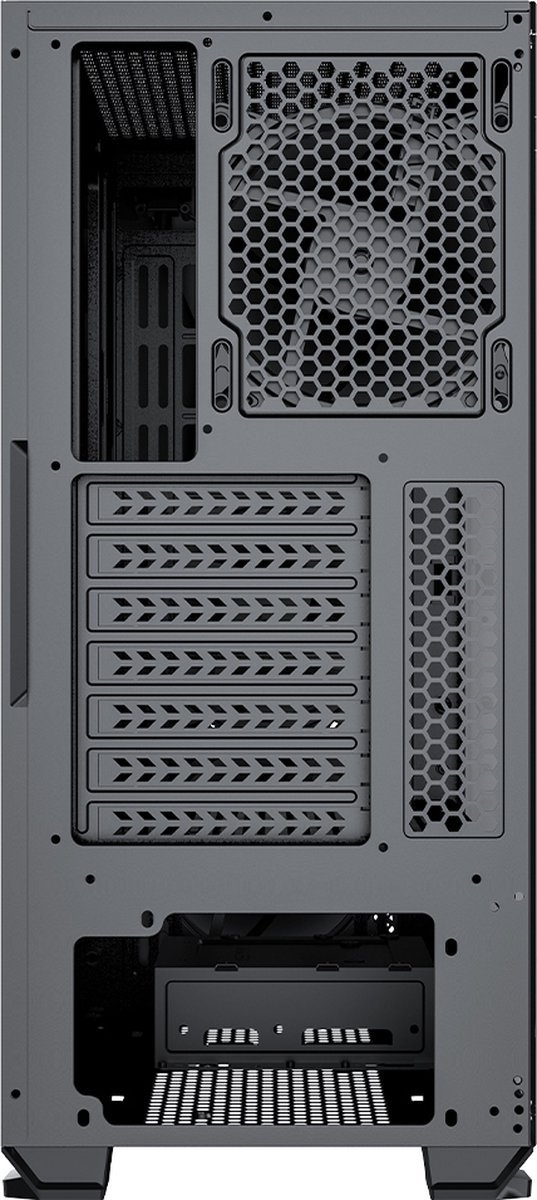 Aqirys Canopus Midi Tower Zwart behuizing - afbeelding 2