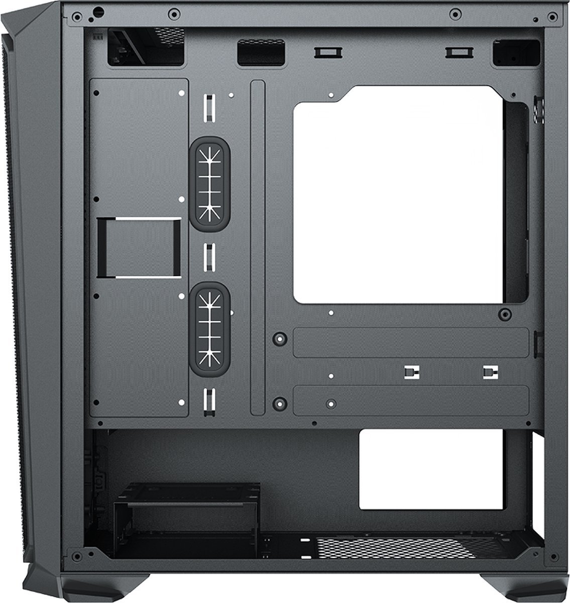 Aqirys Wezen Midi Tower Zwart behuizing - afbeelding 2