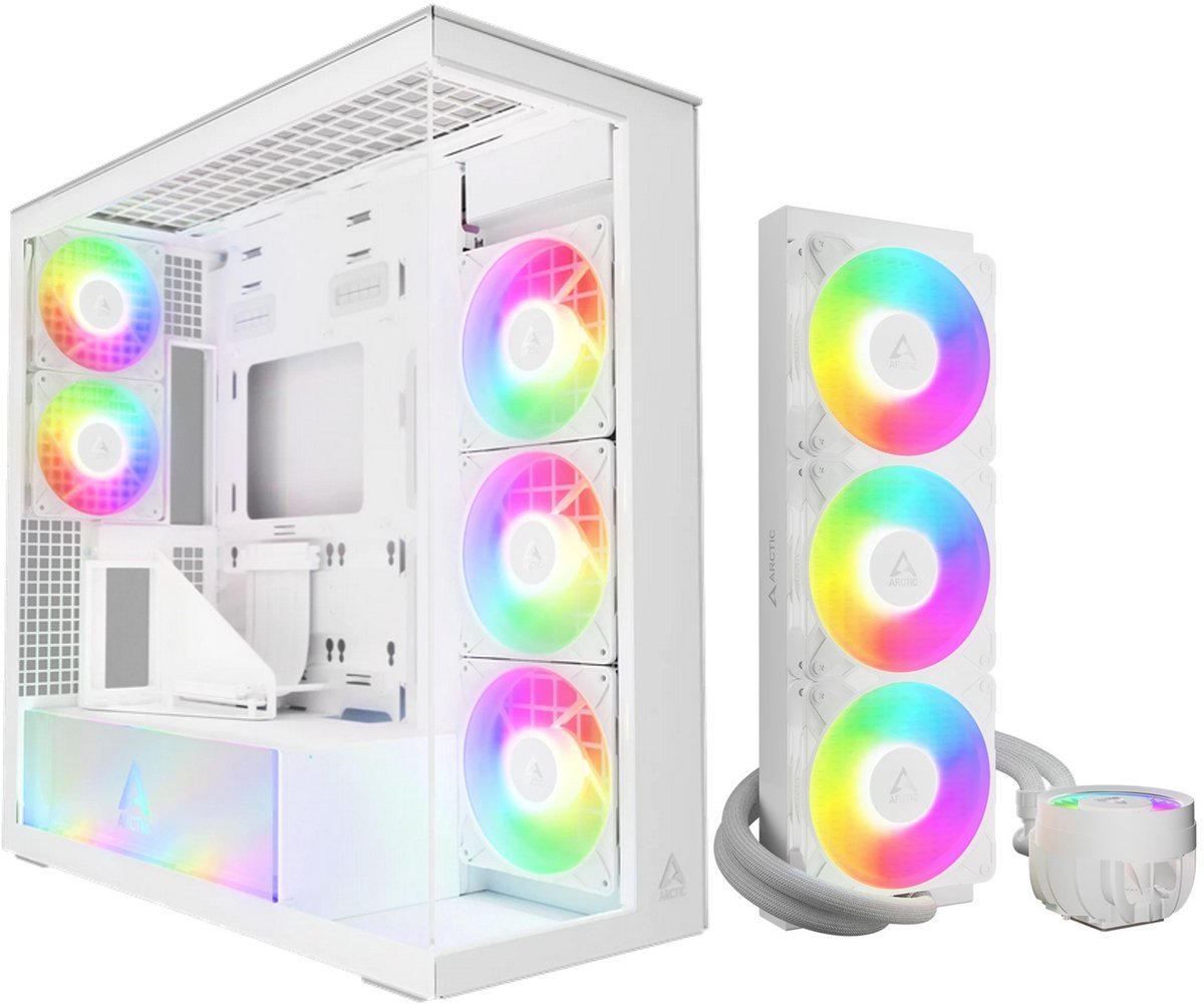 Arctic Arctic Case Combo White - Voordeelbundel - Xtender Vg Mirror White + Liquid Freezer Iii Pro 360 Argb White