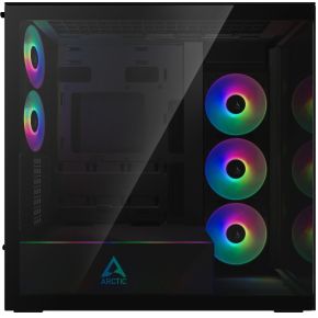 Arctic Xtender Black (Mirror Glass) Midi Tower Zwart behuizing - afbeelding 2