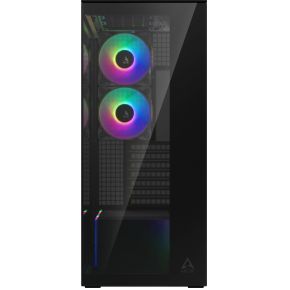 Arctic Xtender Black (Mirror Glass) Midi Tower Zwart behuizing - afbeelding 3