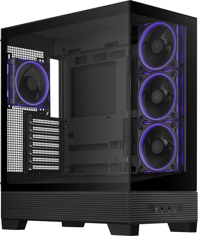 Asus a31 plus midi tower behuizing 17155 2 orig - ASUS Case A31 PLUS TG ARGB BLACK
