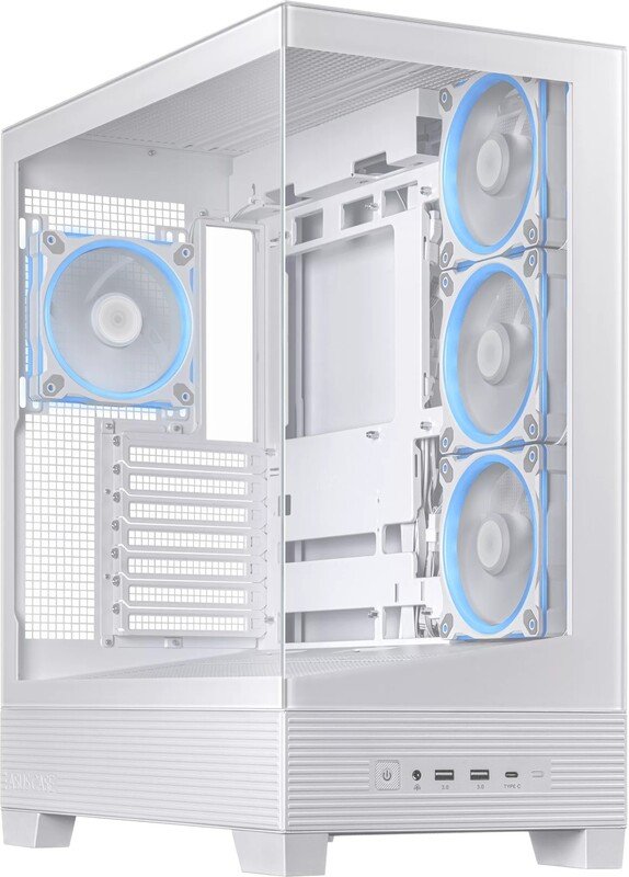 Asus a31 plus midi tower behuizing 17156 - ASUS A31 Plus TG ARGB Behuizing (White)