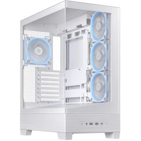 Asus A31 Plus Tg Argb White - Pc Behuizing - Medi Tower - Atx - Micro-Atx -