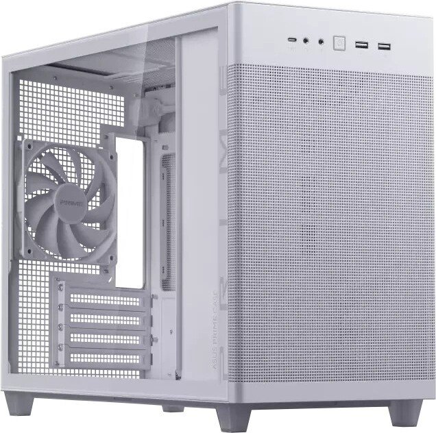 Asus prime ap201 midi tower behuizi - ASUS Prime AP201 Tempered Glass Edition Behuizing (White)