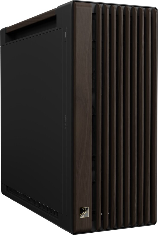 Asus proart pa602 wood retro brown 1753447 2 orig - ASUS ProArt PA602 Wood Edition Mid Tower Case, Metal Panel, Black