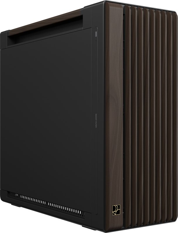 Asus proart pa602 wood retro brown 1753447 - ASUS ProArt PA602 Wood Edition Mid Tower Case, Metal Panel, Black