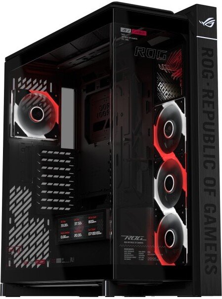 Asus rog cronox big tower behuizing 6149378 - ASUS ROG Cronox GR801 Behuizing (Black)