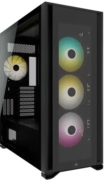 Atx semi tower box corsair icue 70 1591774 - Corsair iCUE 7000X RGB Full-Tower ATX PC Case - Black