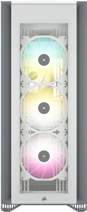 Atx semi tower box corsair icue 70 398350 3 orig - Corsair iCue 7000X RGB Tempered Glass Behuizing (White)