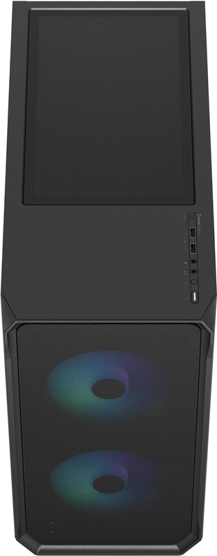 Atx semi tower box fractal focus 2 3 orig - Fractal Design Focus 2 RGB Black TG Clear Tint Behuizing