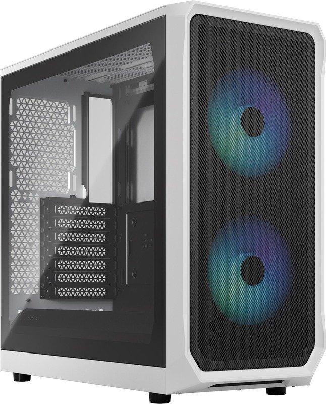 Atx semi tower box fractal focus w - Fractal Design Focus 2 RGB White TG Clear Tint Behuizing