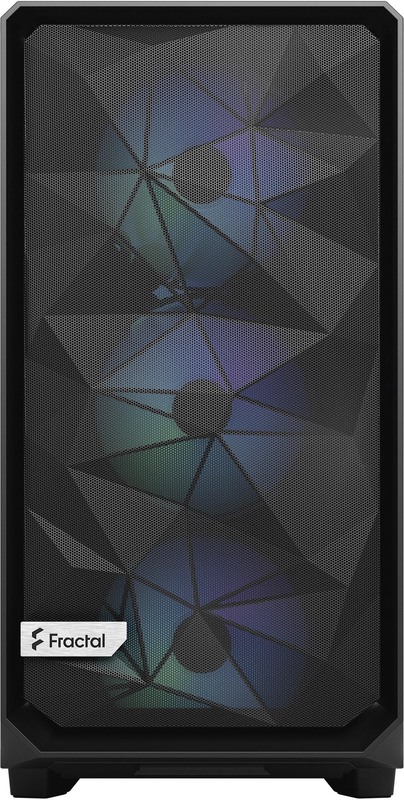 Atx semi tower box fractal meshify 856705 2 orig - Fractal Design Meshify 2 Lite RGB Black TG Light tint Behuizing
