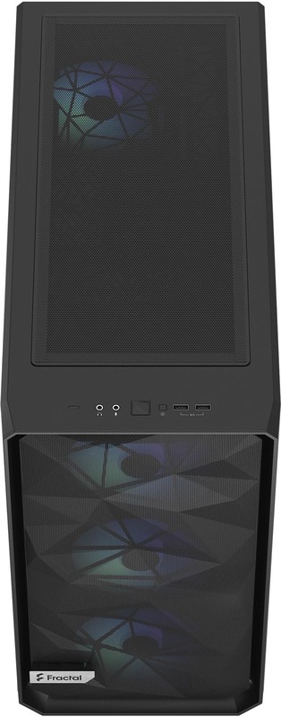 Atx semi tower box fractal meshify 856705 3 orig - Fractal Design Meshify 2 Lite RGB Black TG Light tint Behuizing