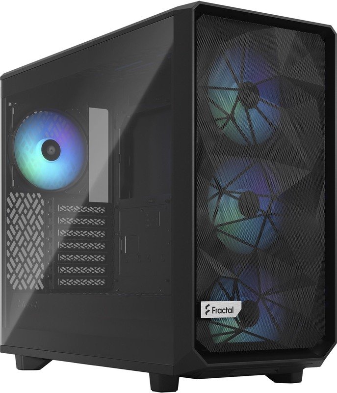 Atx semi tower box fractal meshify 856705 - Fractal Design Meshify 2 Lite RGB Black TG Light tint Behuizing