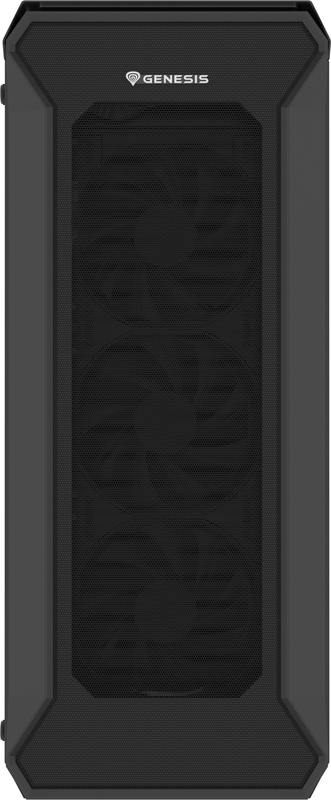 Atx semi tower box genesis irid bl 2 orig - Genesis Irid 505F Behuizing