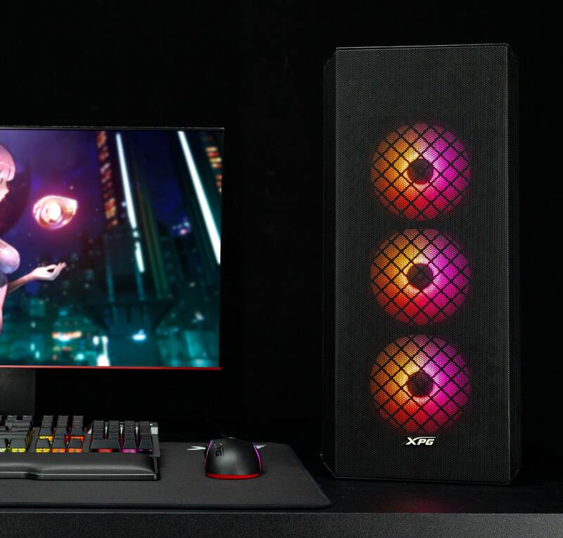 Atx semi tower box xpg defender bl 3 orig - XPG DEFENDER Tower Behuizing (Black)