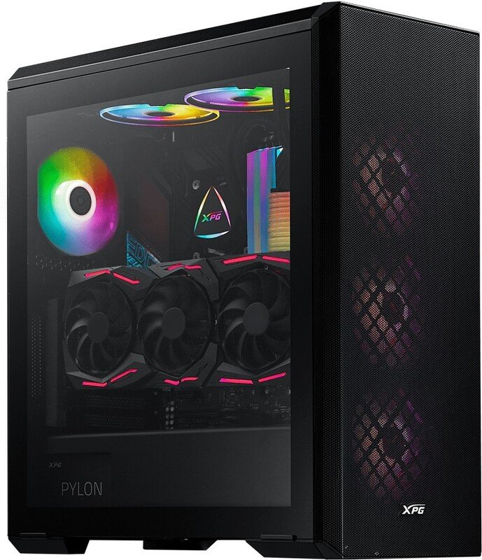 Atx semi tower box xpg defender bl - XPG DEFENDER Tower Behuizing (Black)