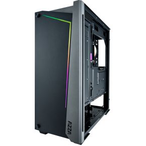 Azza Apollo 430 Midi Tower Zwart, Transparant behuizing - afbeelding 5