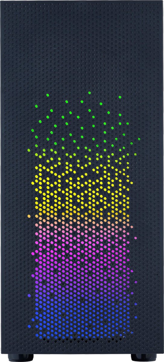 Celesta 340 Mid Tower PC Case - Zwart met Gehard Glas en ARGB - afbeelding 4