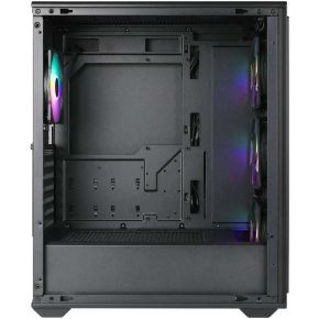 Forest ARGB Midi Tower Gaming Case Zwart, Hout - afbeelding 4