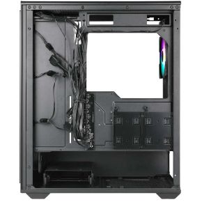 Forest ARGB Midi Tower Gaming Case Zwart, Hout - afbeelding 5