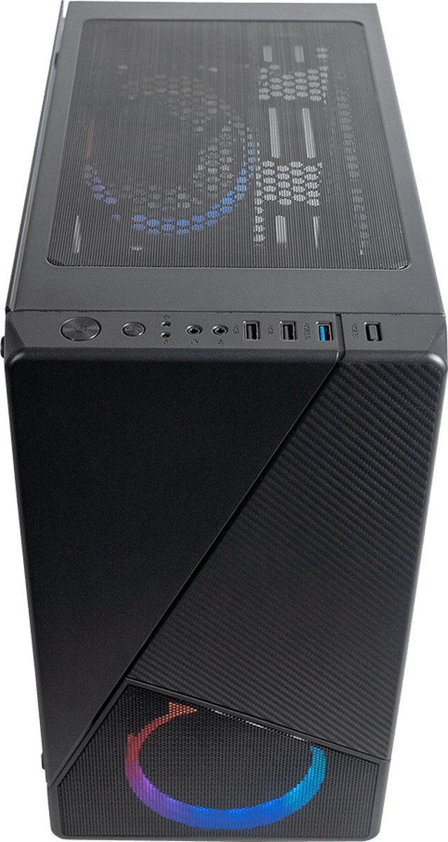 Noir 130 ARGB Micro-ATX Tower Case Black - afbeelding 2