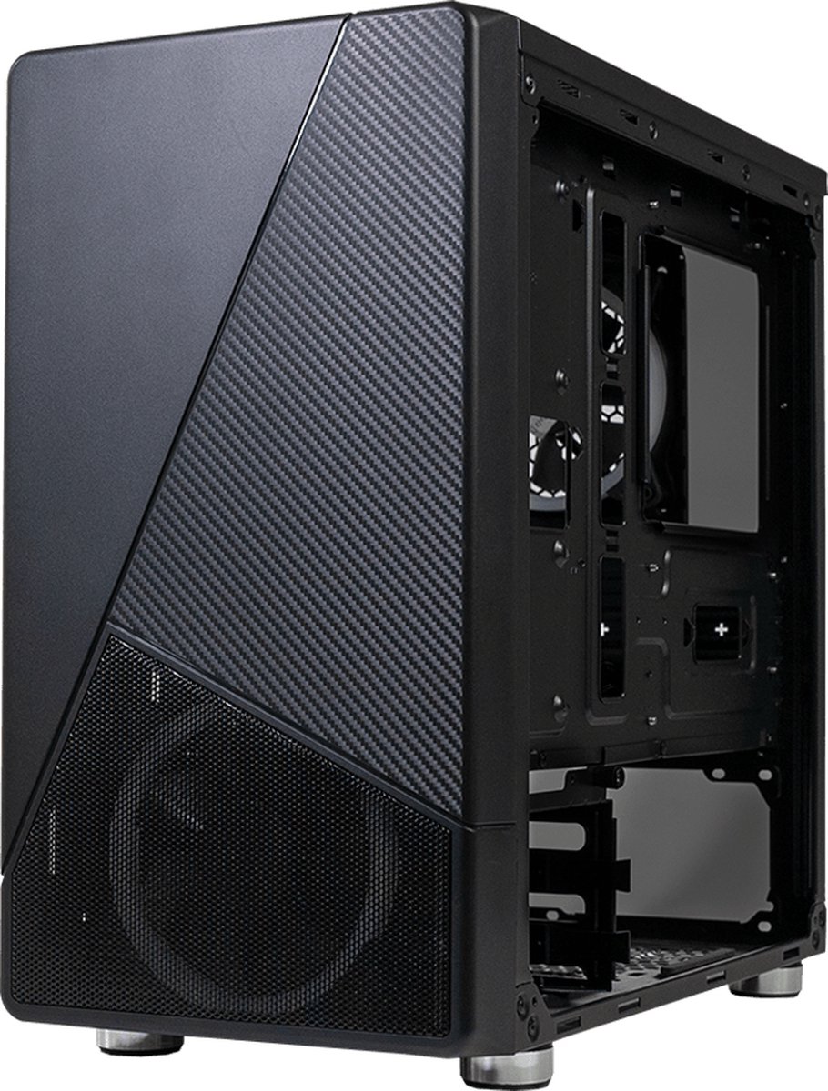 Noir 130 ARGB Micro-ATX Tower Case Black - afbeelding 3