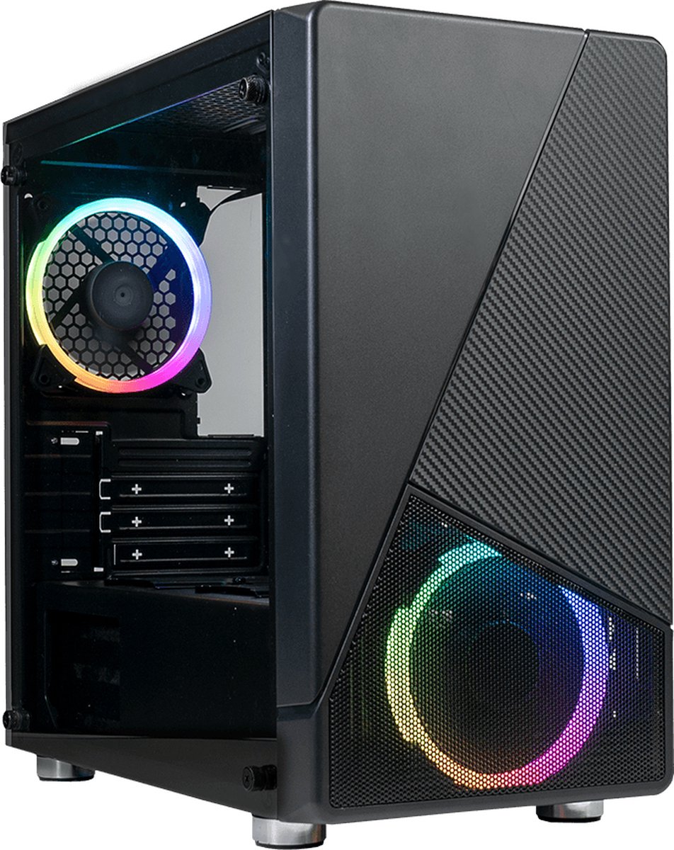 Noir 130 ARGB Micro-ATX Tower Case Black - afbeelding 5
