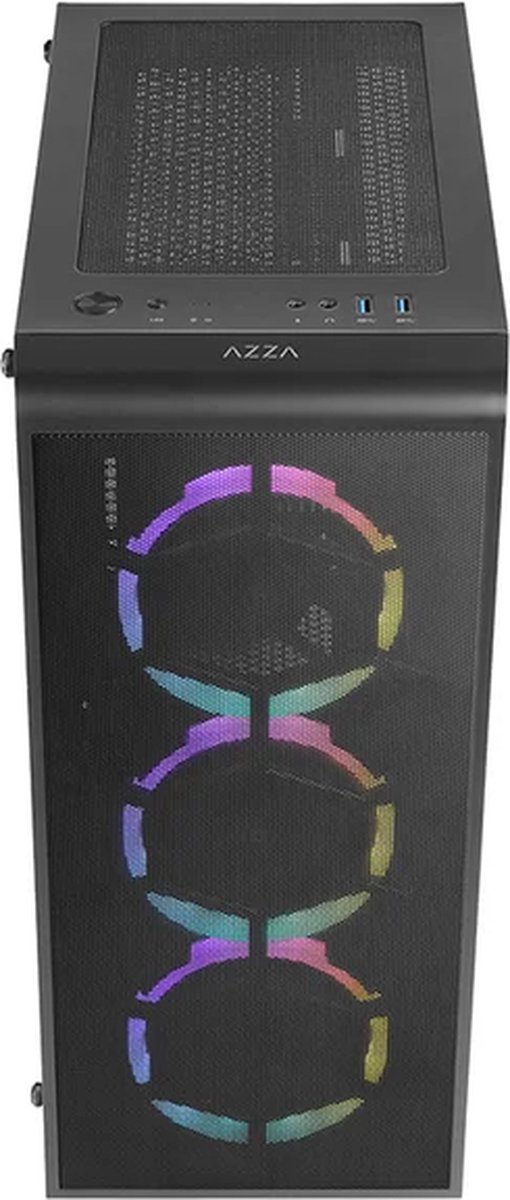 Azza Prime 360 Rgb | Midi Tower | Zwart behuizing - afbeelding 3