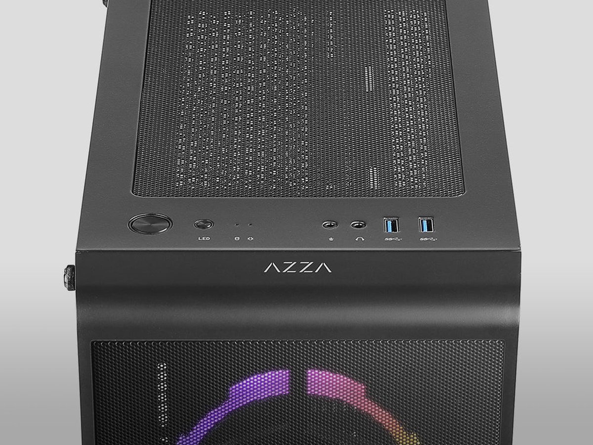 Azza Prime 360 Rgb | Midi Tower | Zwart behuizing - afbeelding 6