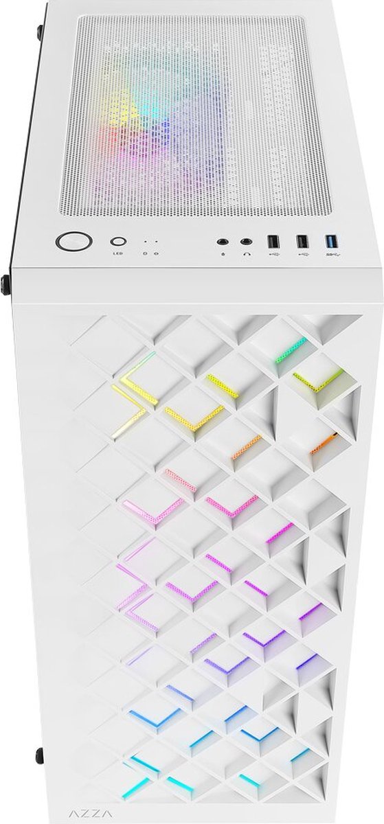 Azza Spectra Rgb | Midi Tower Case | Wit - afbeelding 4