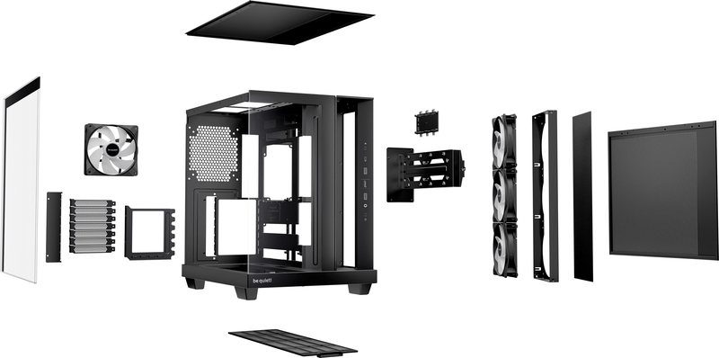 Be quiet light base 500 lx midi tower 398305 4 orig - Be quiet! Light Base 500 LX Behuizing (Black)