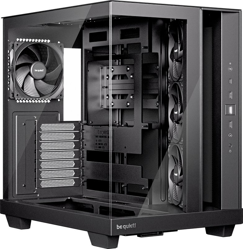 Be quiet light base 500 midi tower behu - Be quiet! Light Base 500 Behuizing (Black)