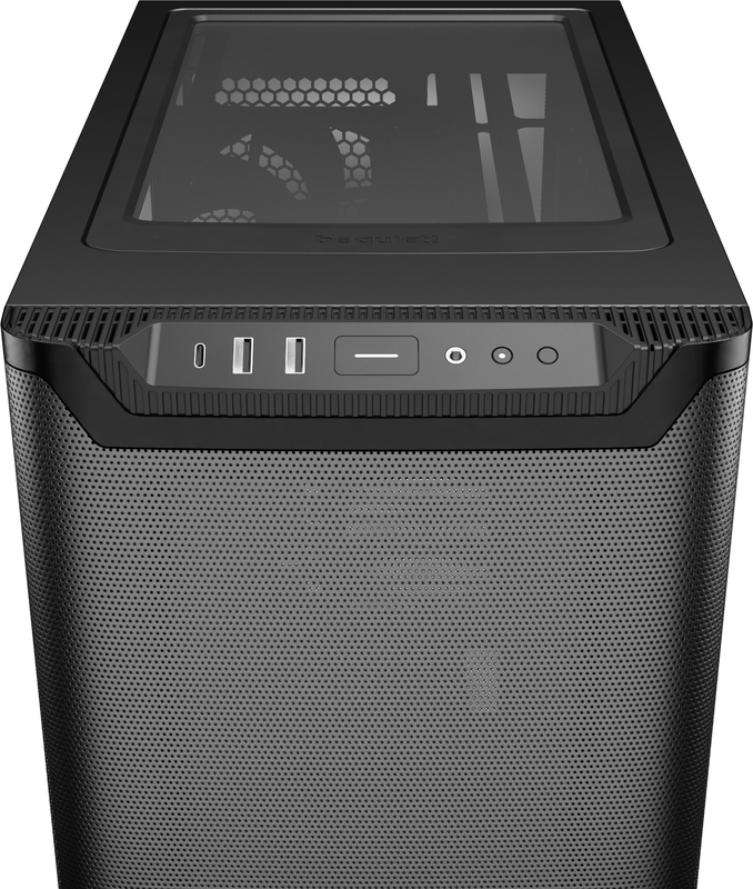 Be quiet pure base 501 airflow midi tow 17215 3 orig - Be quiet! Pure Base 501 Black Airflow Behuizing