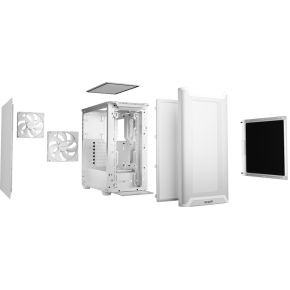 Pure Base 501 Airflow White Midi Tower (White) - afbeelding 6