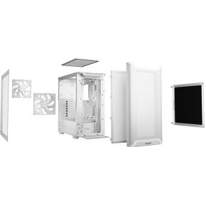Be Quiet! Pure Base 501 Airflow Window White Midi Tower Wit behuizing - afbeelding 6