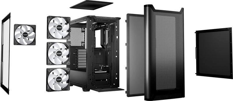 Be quiet pure base 501 dx midi tower 17206 3 orig - Be quiet! Pure Base 501 DX Behuizing (Black)