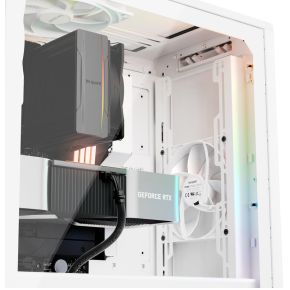 Pure Base 501 Dx White, 450 X 231 X 449, 1X Usb-C, 2X Usb 3.0, Hd Audio, 2X 3,5, 5X 2,5, Inc 3X 140 Mm Pure Wings 3, Mesh Front With Argb, Tg Side - afbeelding 6