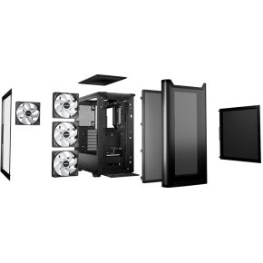 Be Quiet! Pure Base 501 Lx Black, 450 X 231 X 449, 1X Usb-C, 2X Usb 3.0, Hd behuizing - afbeelding 3