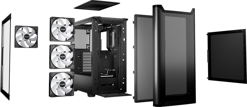 Be quiet pure base 501 lx midi tower 16099 3 orig - Be quiet! Pure Base 501 LX Behuizing (Black)