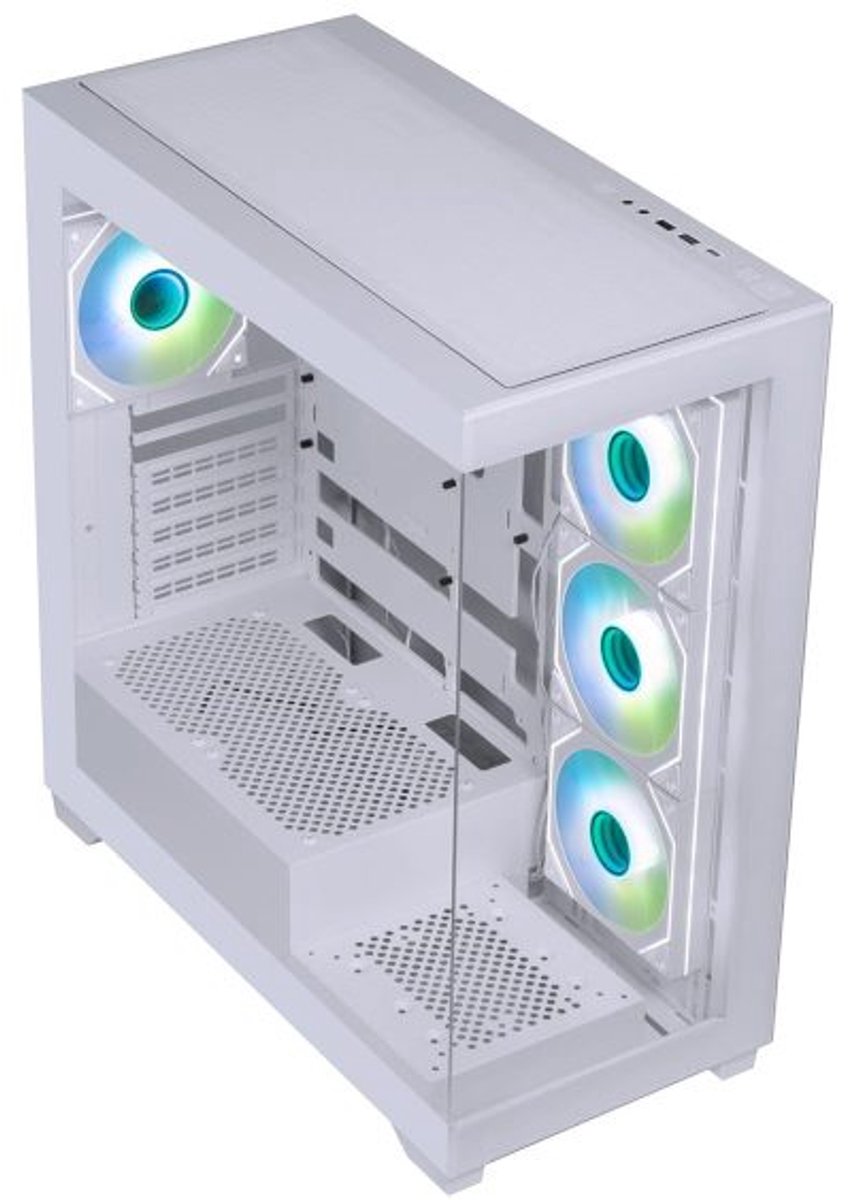 Ceto Premium Edition White Mid Tower Behuizing inclusief 850W Voeding - afbeelding 3
