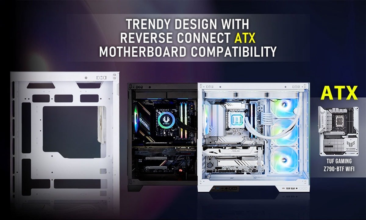 MH100 ARGB Tempered Glass Mid Tower (inc. 750W 80+ Bronze PSU) - afbeelding 4