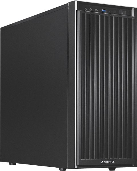 Chieftec bw 01b op midi tower zwart - Chieftec BW-01B-OP Behuizing (Black)