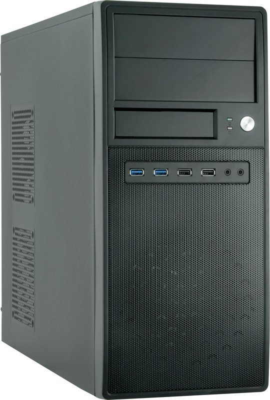 Chieftec cg 04b 0p midi tower behuizing - Chieftec CG-04B-OP computerbehuizing Midi-Toren Zwart Behuizing