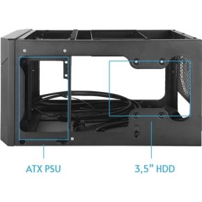Chieftec Cn-01B-Op Computerbehuizing Kubus Zwart - afbeelding 4