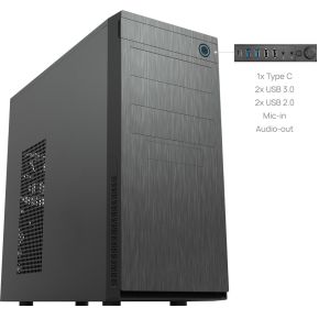 Chieftec Hc-10B-Op Computerbehuizing Mini-Toren Zwart - afbeelding 2