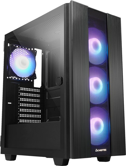 Chieftec Chieftec Hunter 2 Serie - Atx Behuizing - Argb - Geharde Glaspaneel - Zwart